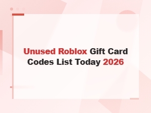 Unused Roblox Gift Card Codes List Today 2026 - Free Working Codes